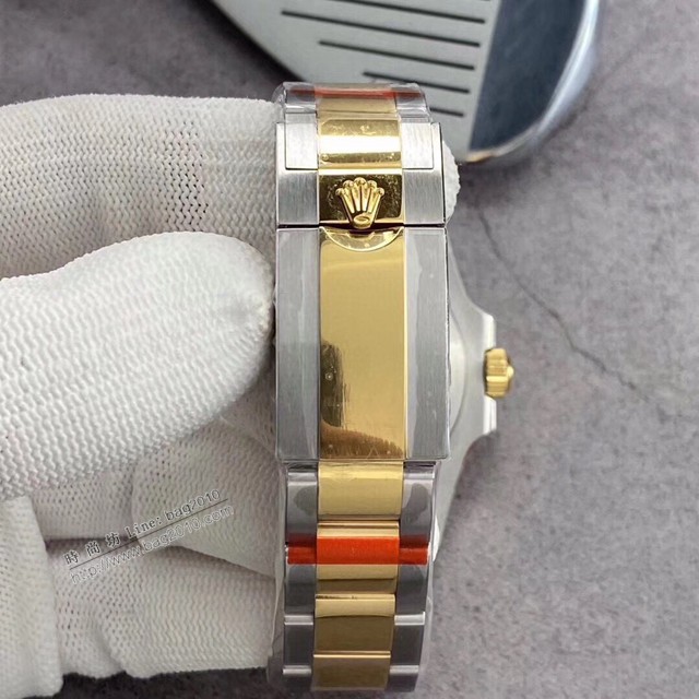 勞力士複刻手錶 Rolex男士腕表 間金黑陶瓷圈男式手錶 GMTMASTER格林尼治型環球腕表 126710BLRO-0001  gjs2189